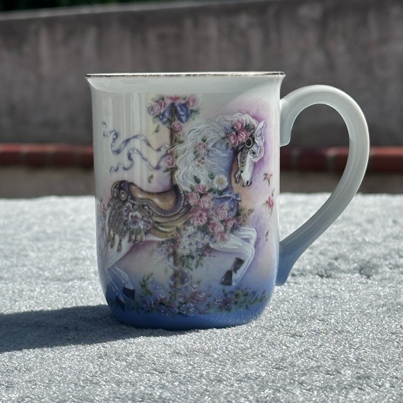Otagiri Carousel Horse Porcelain Cup Design by Kim Stenbo - Picture 2 of 7